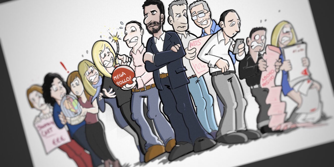 Caricatura personalizada – Una de jefazos Caricatura personalizada - Una de jefazos