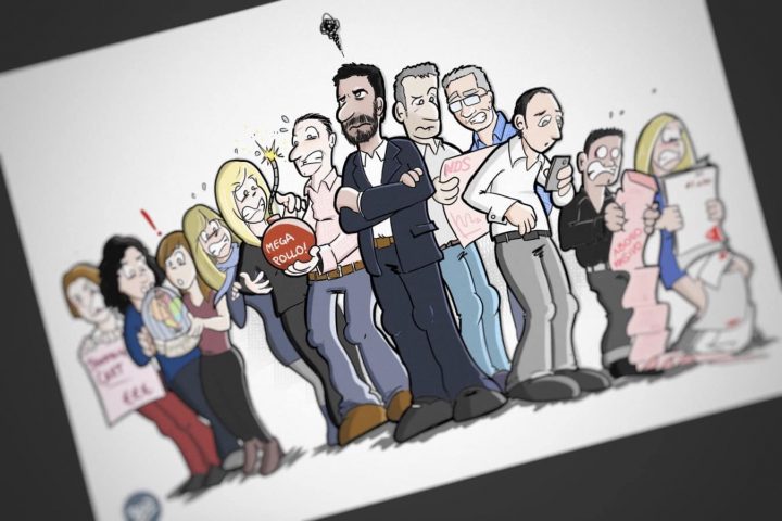 Caricatura personalizada - Una de jefazos