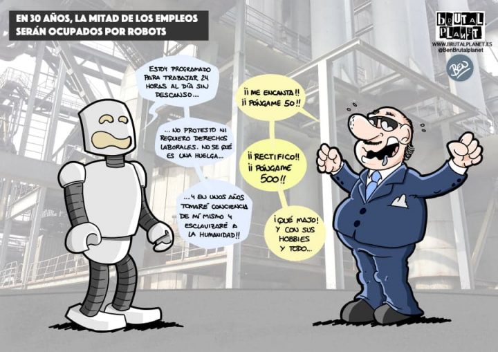 En 30 años, la mitad de los empleos serán ocupados por Robots