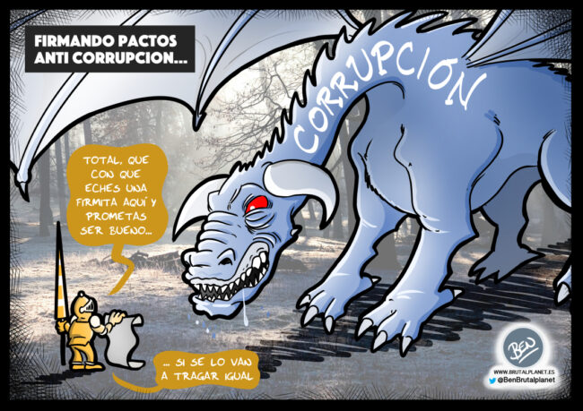 Firmando pacto contra la corrupción