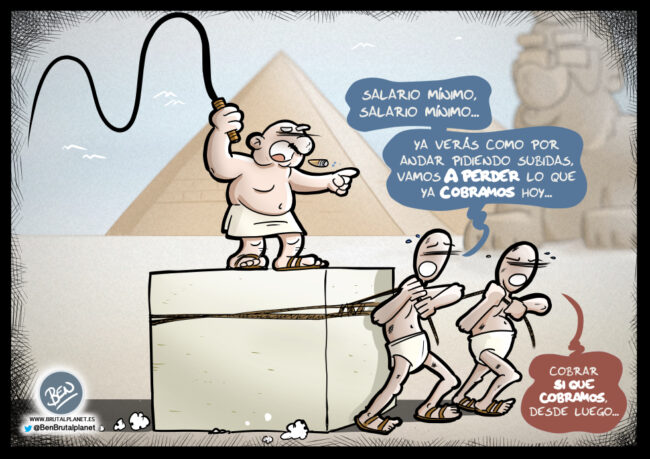 Cobrando el salario mínimo, ya tal...