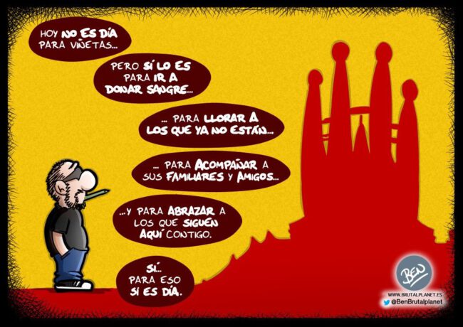 Viñeta dedicada a Barcelona 18-A