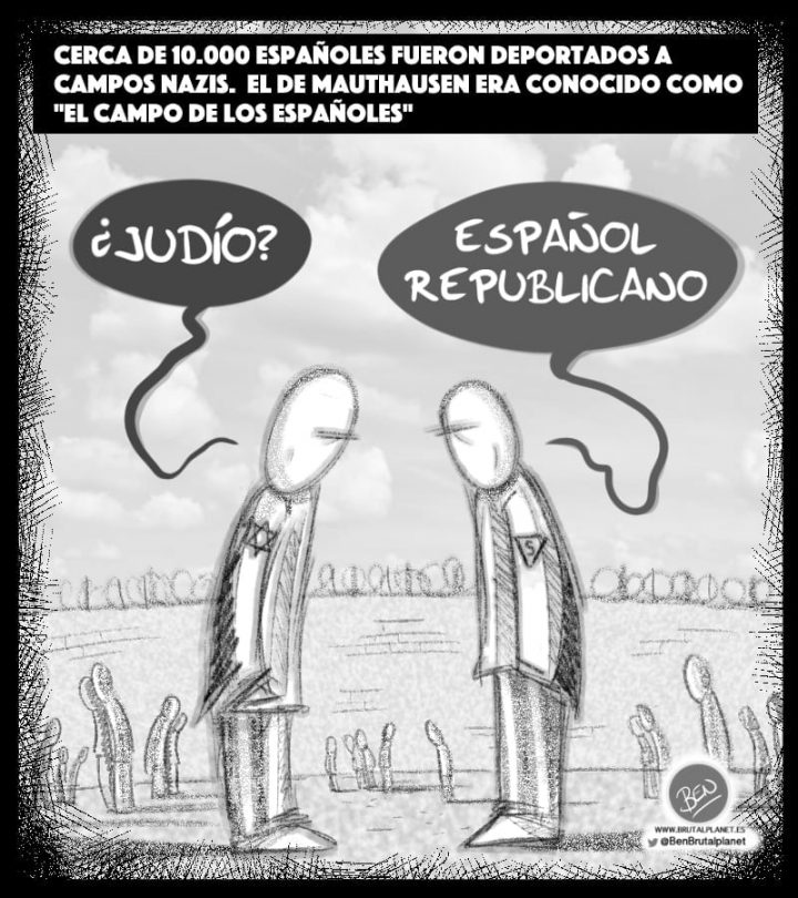 Cerca de 10.000 españoles fueron deportados a campos nazis. El de Mauthausen era conocido como “El Campo de los Españoles”.