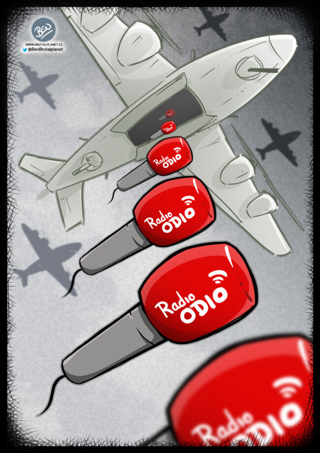 BrutalPlanet – 0398 – Bombardeando odio – VIiñeta sobre Jiménez Losantos y su bombardeo a Barcelona BrutalPlanet - 0398 - Bombardeando odio - VIiñeta sobre Jiménez Losantos y su bombardeo a Barcelona