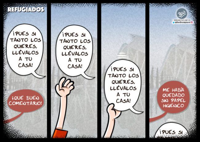 Refugiados - Viñeta sobre el Aquarius