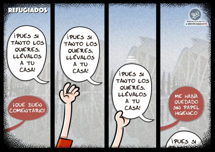 Refugiados - Viñeta sobre el Aquarius