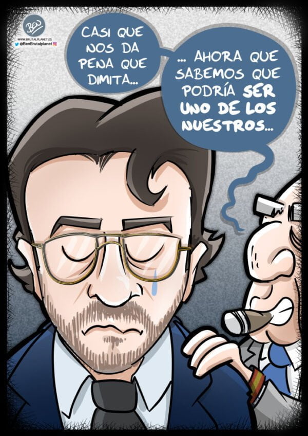 Viñeta sobre la Dimisión de Màxim Huerta