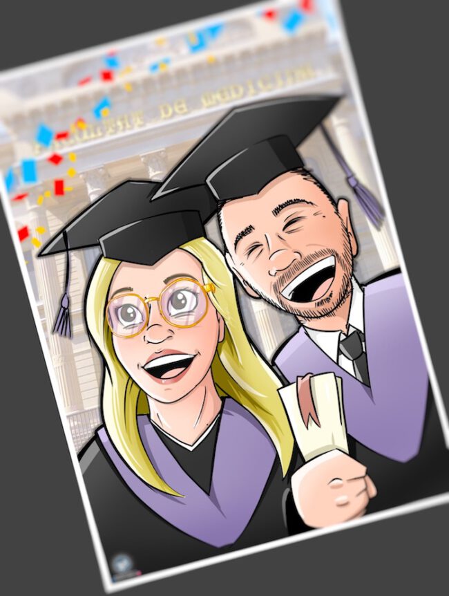 Caricatura Personalizada - Regalo de fin de carrera - 3