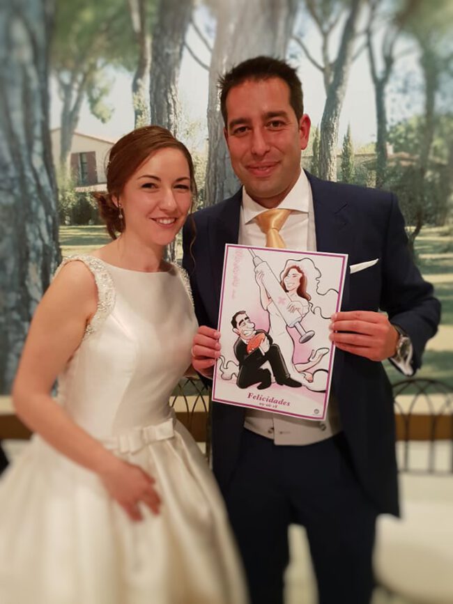 Caricatura personalizada - Un regalo de boda 4