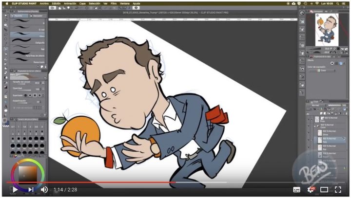 Speed drawing - Viñeting of #9 - BENatina Caricatura Albert Rivera