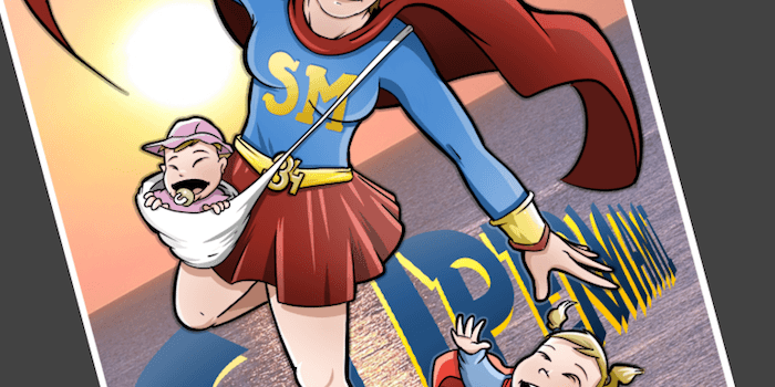 Ilustración Caricatura Personalizada – SuperMami 4 Ilustración Caricatura Personalizada - SuperMami 4