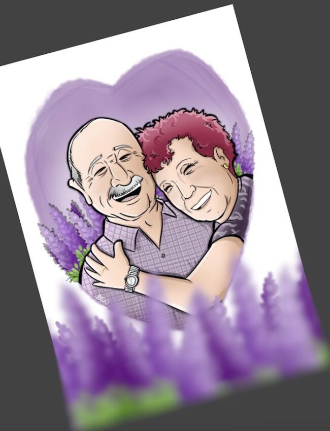 Ilustración Caricatura Personalizada – Amor que inspira – 4 Ilustración Caricatura Personalizada - Amor que inspira - 4