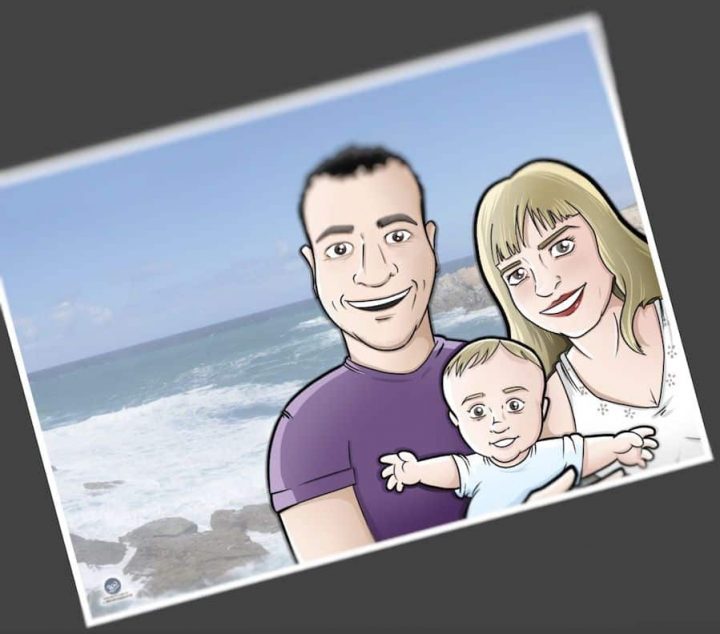 Ilustración - Caricatura Personalizada - Foto Familiar - Tu Vida En Cómic 3