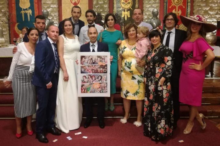 Ilustración - Cómic Personalizado - Caricaturas Personalizadas - Regalo de boda - Tus amigos se casan y tú sin un duro