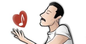 Ilustración homenaje a Freddie Mercury