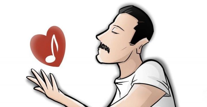 Ilustración homenaje a Freddie Mercury