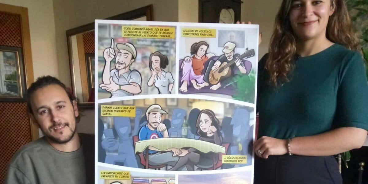 Ilustración : Cómic Personalizado – Historias de pareja – resultado final impreso Ilustración : Cómic Personalizado - Historias de pareja - resultado final impreso