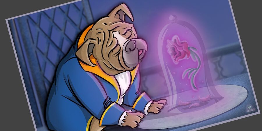 Ilustración Infantil – Bestia y la Rosa encerrada 4 Ilustración Infantil - Bestia y la Rosa encerrada 4