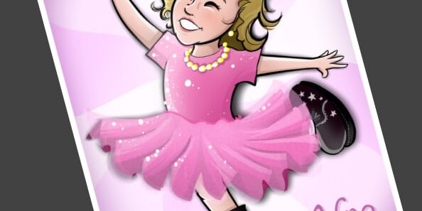 Ilustración personalizada – Afra la Bailarina – caricatura personalizada – tuvidaencomic.com – BEN – 4 Ilustración personalizada - Afra la Bailarina - caricatura personalizada - tuvidaencomic.com - BEN - 4