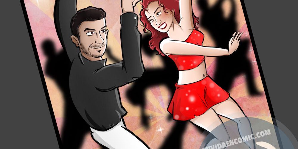 Ilustración personalizada – Bailando – Caricatura Personalizada – tuvidaencomic.com – BEN – 4 Ilustración personalizada - Bailando - Caricatura Personalizada - tuvidaencomic.com - BEN - 4