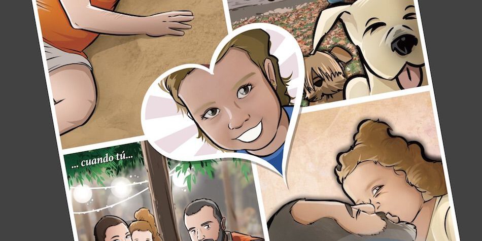 Composición de ilustraciones - "Momentos de padre e hija" - Regalo por el día del padre - Ilustración - Caricatura personalizada - tuvidaencomic.com - BEN - 5