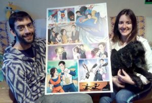 Cómic personalizado - "Coge la Tardis, que nos vamos de boda" - Ilustración - Caricatura personalizada - www.tuvidaencomic.com - BEN - 0 Testimonio