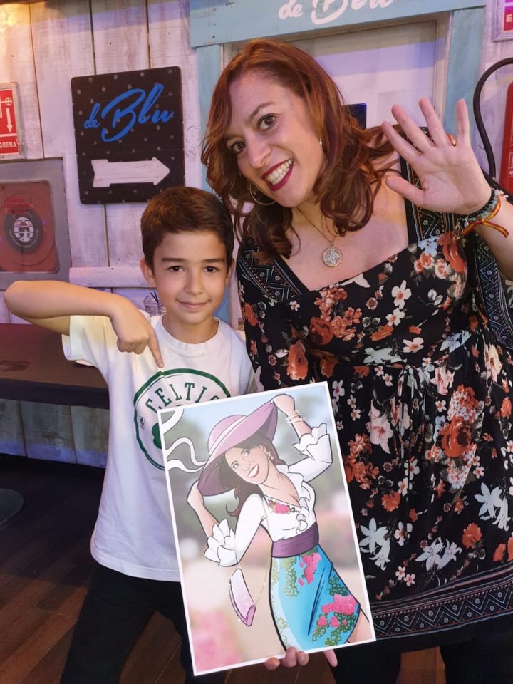 Ilustración personalizada - Todo glamour, que nos vamos de boda - Caricatura Personalizada - tuvidaencomic.com - BEN - 5 - Testimonio