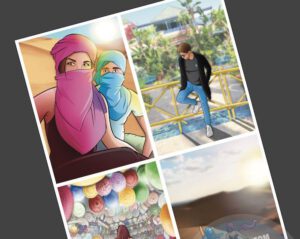 Cómic personalizado - "Recordando nuestros viajes" - Caricatura personalizada - www.tuvidaencomic.com - BEN - 5