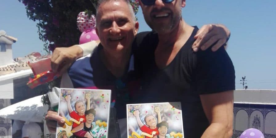 Ilustración personalizada - Amistad y un IronMan contigo a cuestas - Caricatura personalizada - www.tuvidaencomic.com - BEN - 5 - Testimonio Reacción