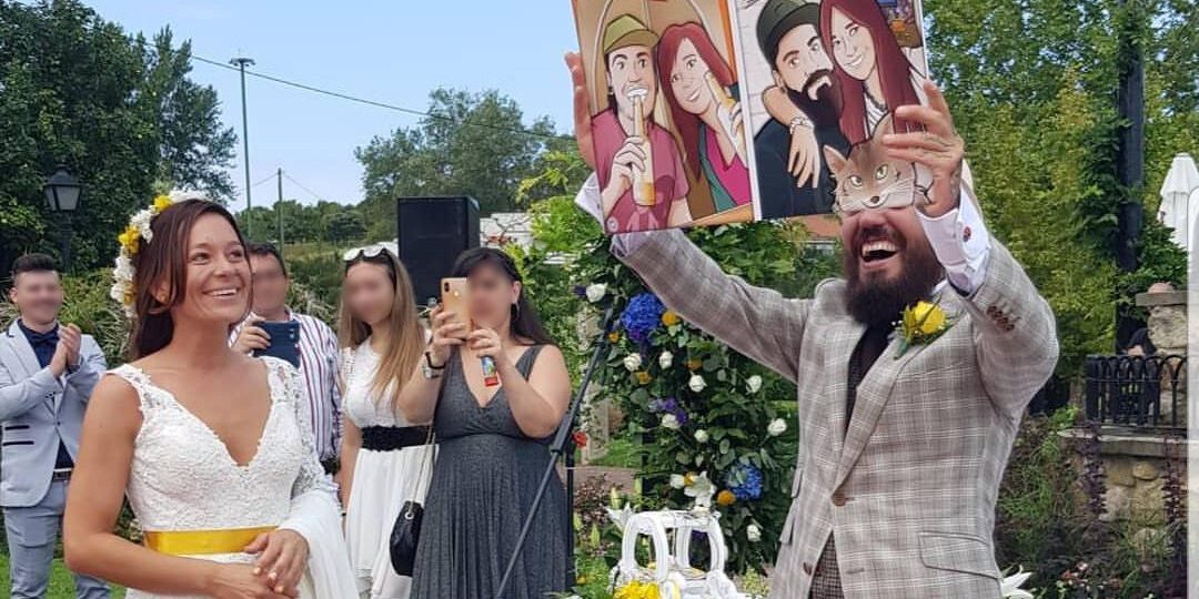 Composición de Ilustraciones - "Recordando nuestra vida juntos" - Caricatura personalizada - Testimonio 1