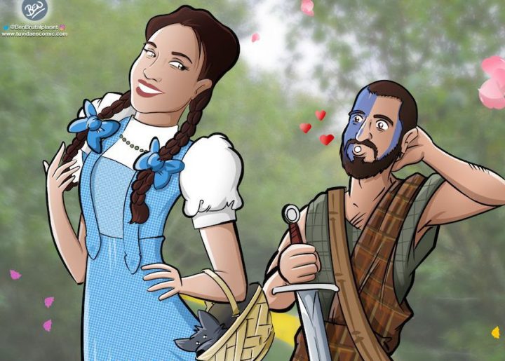 Ilustración para una curiosa pareja - Caricatura personalizada - www.tuvidaencomic.com - Tu Vida en Cómic - Regalo Original - BEN - 5