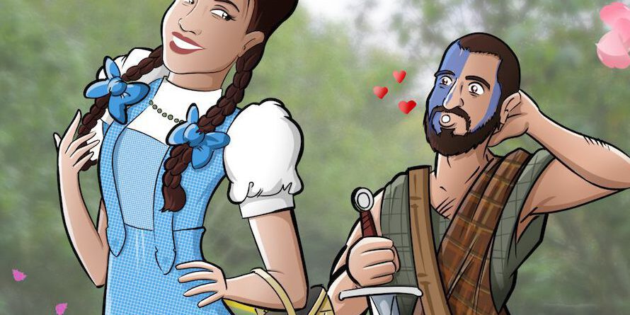 Ilustración para una curiosa pareja - Caricatura personalizada - www.tuvidaencomic.com - Tu Vida en Cómic - Regalo Original - BEN - 5