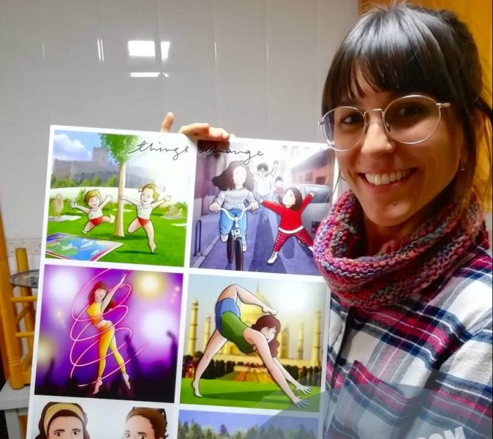 Composición de Ilustraciones - "Things Change" - Regalo personalizado familiar - www.tuvidaencomic.com - Tu Vida en Cómic - Regalo Personalizado - BEN - Caricatura personalizada - TESTMONIO