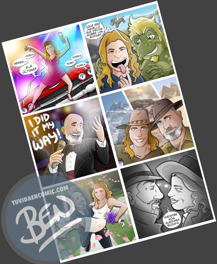 Cómic personalizado - "Siempre nos quedará Ruzafa" - lámina - www.tuvidaencomic.com - Tu Vida En Cómic - BEN