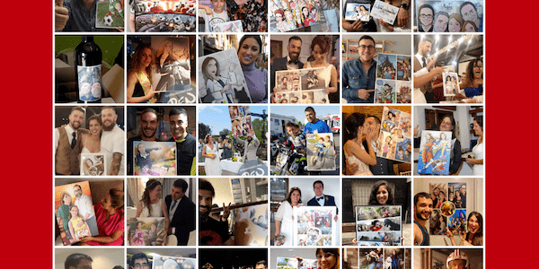 Tu Vida en Cómic - Felicitación Navideña - Feliz 2020 y gracias por un 2019 tan maravilloso - Ilustración - Caricaturas Personalizadas - Clientes satisfechos - BEN - www.tuvidaencomic.com Popup