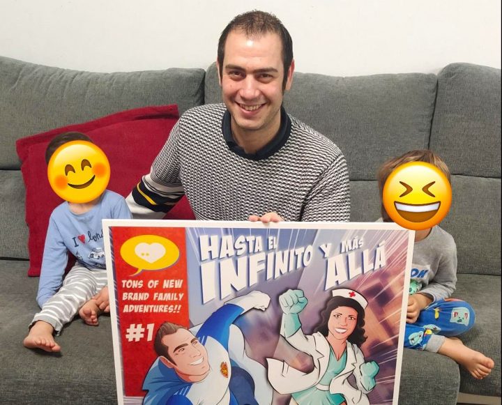 Ilustración - Regalo del día del Padre personalizado - Portada de cómic - www.tuvidaencomic.com - Regalos personalizados - Tu Vida en Cómic - BEN - Testimonio 3