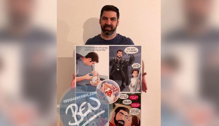 Regalo del día del Padre personalizado - Momentos de Padre e hija - Composición de ilustraciones - Tu Vida en Cómic - www.tuvidaencomic.com - BEN - Cómic Personalizado - TESTIMONIO 1