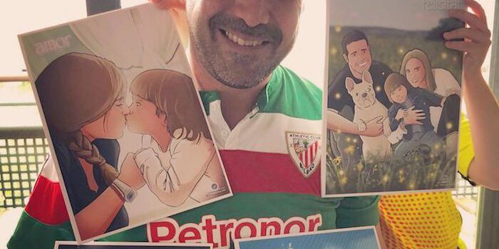 Regalo de cumpleaños personalizado - Ilustraciones de familia - www.tuvidaencomic.com - Tu Vida en Cómic - BEN - Regalos personalizados - Regalo del día del padre - Caricatura personalizada - TESTIMONIO 1