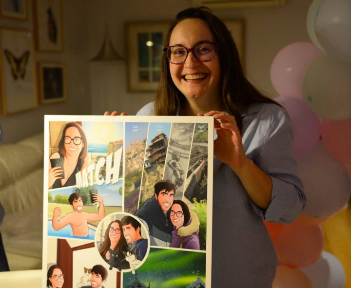 Composición de ilustraciones “Así comenzó nuestra vida juntos” – Regalo de aniversario personalizado - Tu Vida en Cómic - Cómics Personalizados - Testimonio Portada