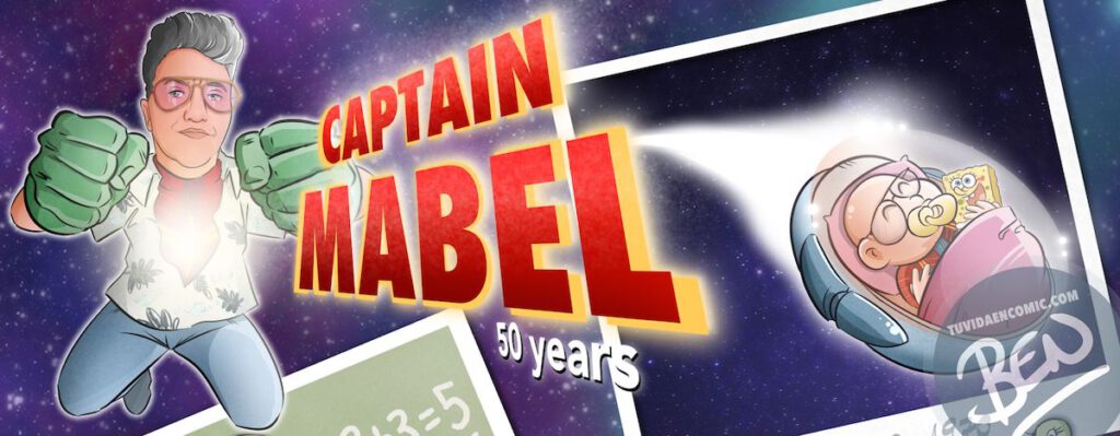 Cómic personalizado - "Captain Mabel" - Regalo de cumpleaños personalizado - www.tuvidaencomic.com - Caricaturas - Borja_Ben_ART - Banner principal