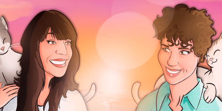 Ilustración Regalo de aniversario original – “Paseando por la playa” - Caricatura Personalizada - Tu Vida en Cómic - Borja Ben ART - Regalos románticos - 7