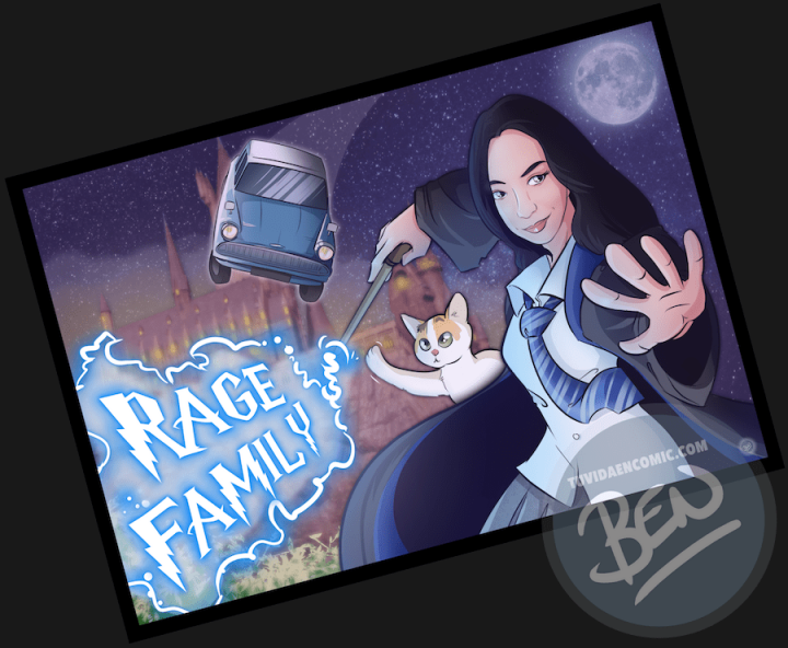 Ilustración Regalo personalizado y original entre amigos – “¡Libera tu magia!” – Caricatura personalizada - tuvidaencomic.com - 1