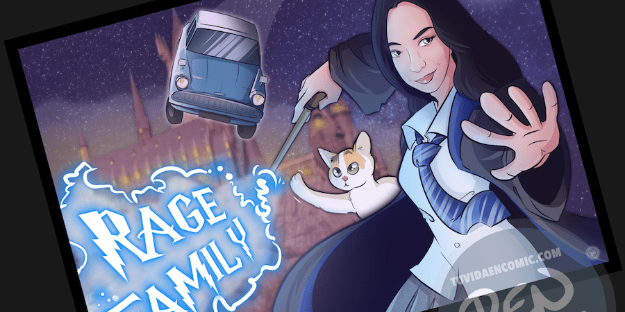 Ilustración Regalo personalizado y original entre amigos – “¡Libera tu magia!” – Caricatura personalizada - tuvidaencomic.com - 1