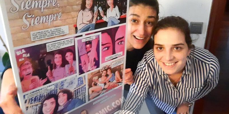 Cómic Personalizado para colgar en la pared – “Una mirada y una caricia” – Regalo de aniversario original y personalizado - www.tuvidaencomic.com - TESTIMONIOS 2-min