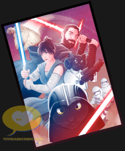 Ilustración personalizada - cartel de cine personalizado - Regalos originales - tuvidaencomic.com - Regalos románticos originales - Galaxias - 5-min