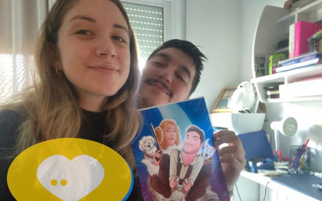 Tu Vida en Cómic - ilustración personalizada - ciencia ficción - star wars - regalos románticos - regalos de pareja - clientes felices 1-min