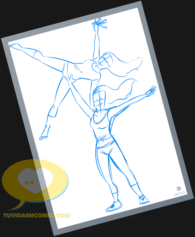 Ilustración personalizada - Retrato personalizado - Regalo sobre el Yoga - Caricatura personalizada - Regalos diferentes - Regalos originales y artísticos - www.tuvidaencomic.com 1-min