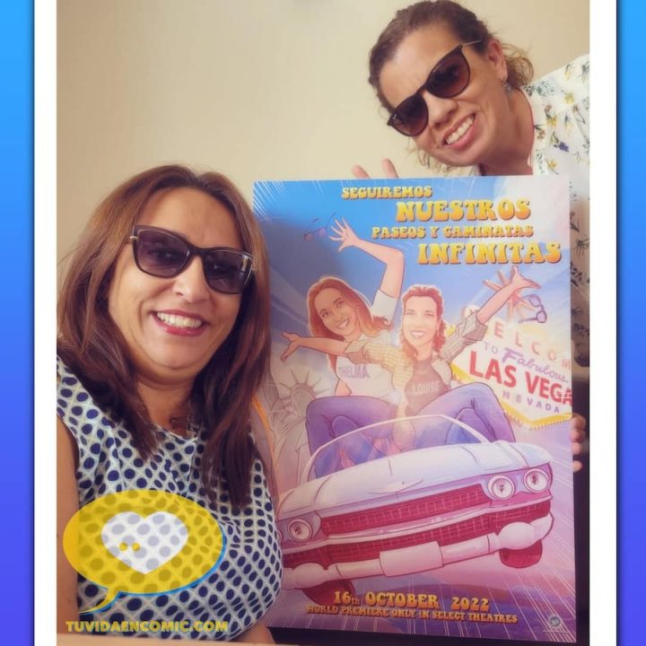 Ilustración personalizada - amigas - Thelma & Louise - cómic personalizado - regalo para mi novia - regalos originales - regalos románticos - regalo para mejor amiga - www.tuvidaencomic.com TESTIMONIOS-min