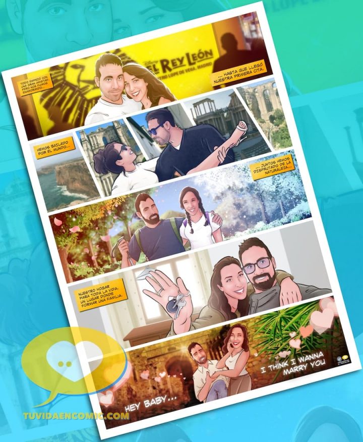 Tu Vida en Cómic - regalo de boda - cómic personalizado - historia de amor en cómic personalizado - regalo para mi novio - regalos personalizados - cómic de vida - www.tuvidaencomic.com_5-min