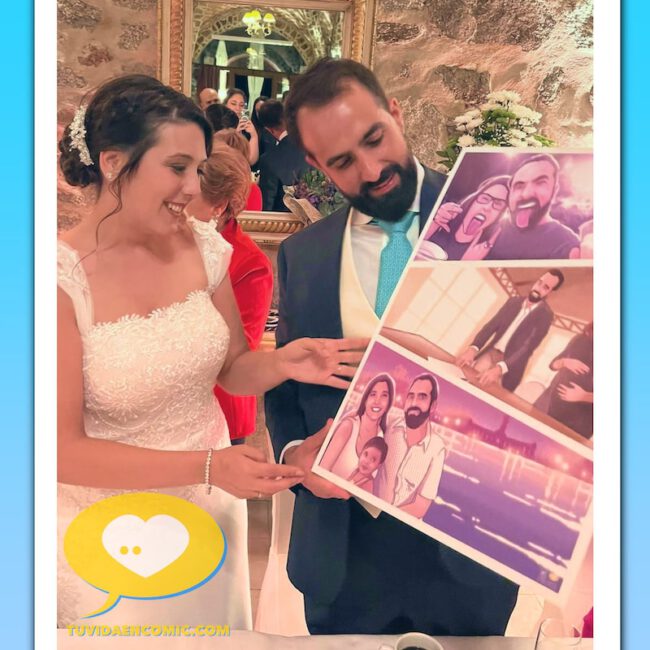Tu Vida en Cómic - regalo de boda - cómic personalizado - historia de amor en cómic personalizado - regalo para los novios - regalos personalizados - bodas originales - www.tuvidaencomic.com